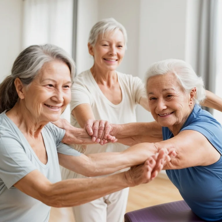 Senioren bei Vitalitätsübungen im VitalOTop Programm